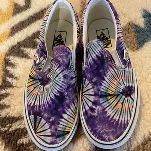 NEW!! Vans Size 8 Tie Dye Slip Ons